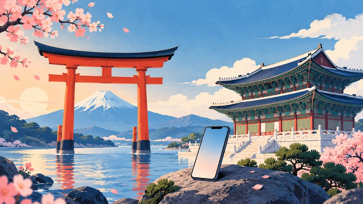 Japan and Korea eSIM: One Regional Plan or Two?
